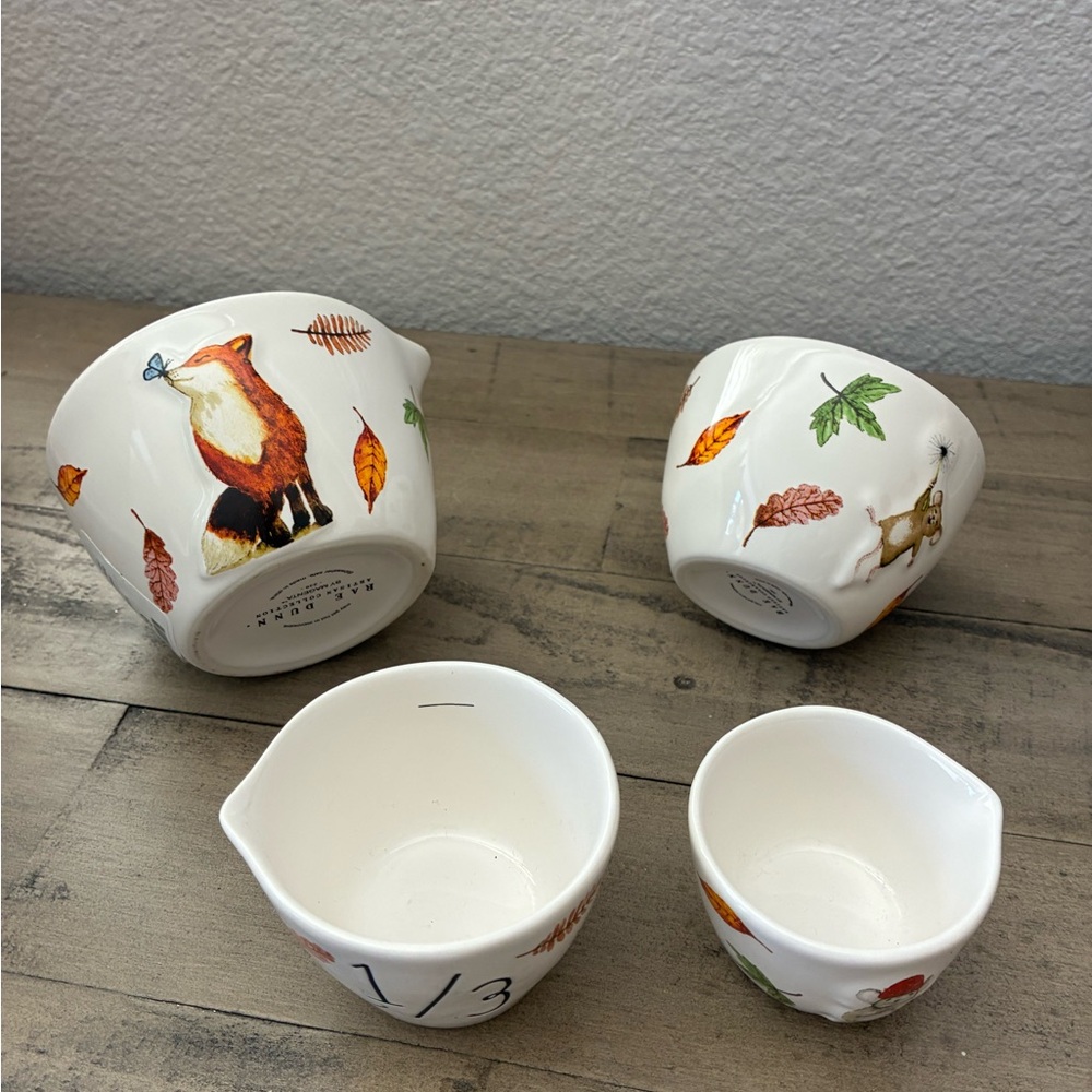 Rae Dunn Fall Critters measuring cups. - Picture 5 of 8